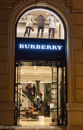 Burberry shops in Barcelona city center 